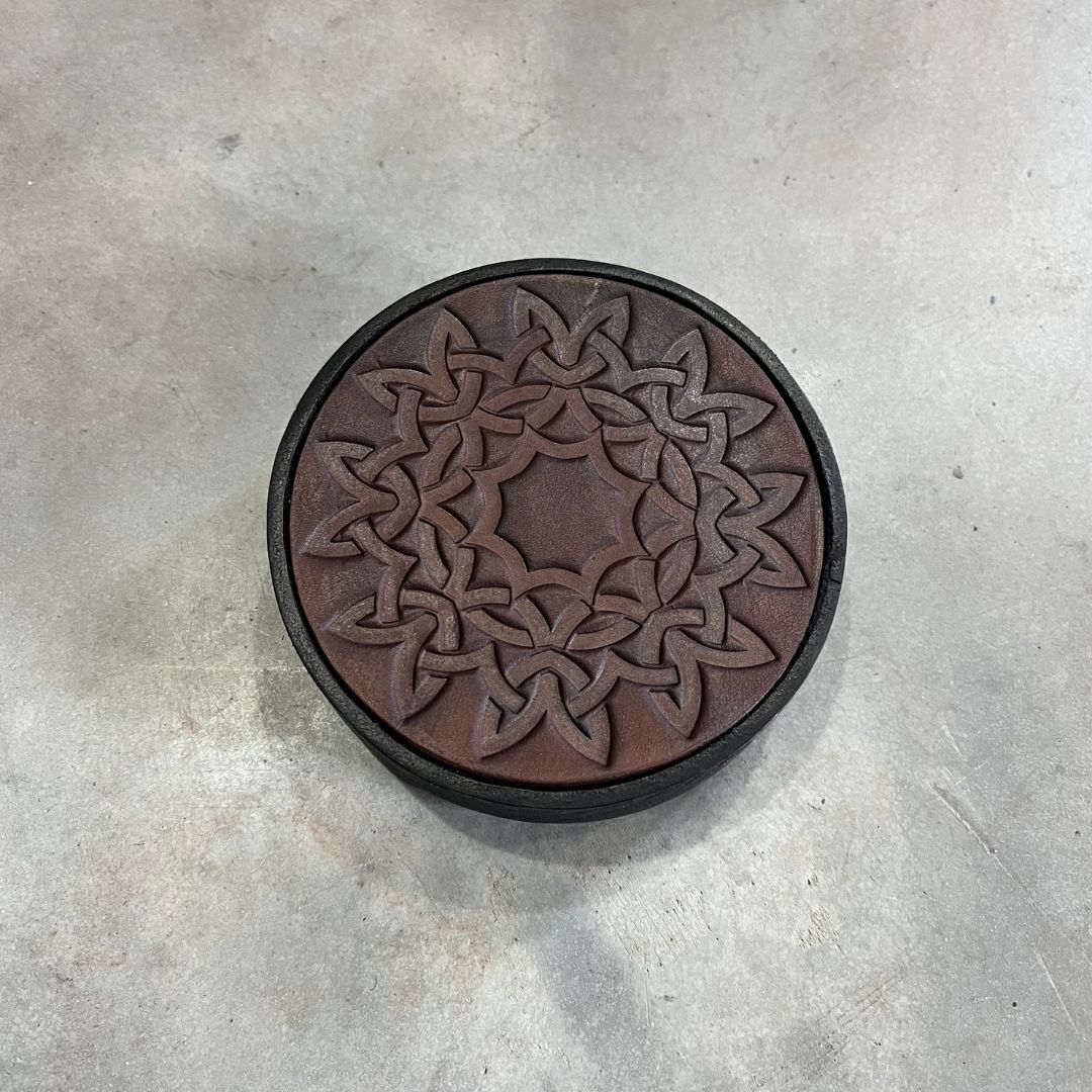 Debossed Celtic Leather Coasters
