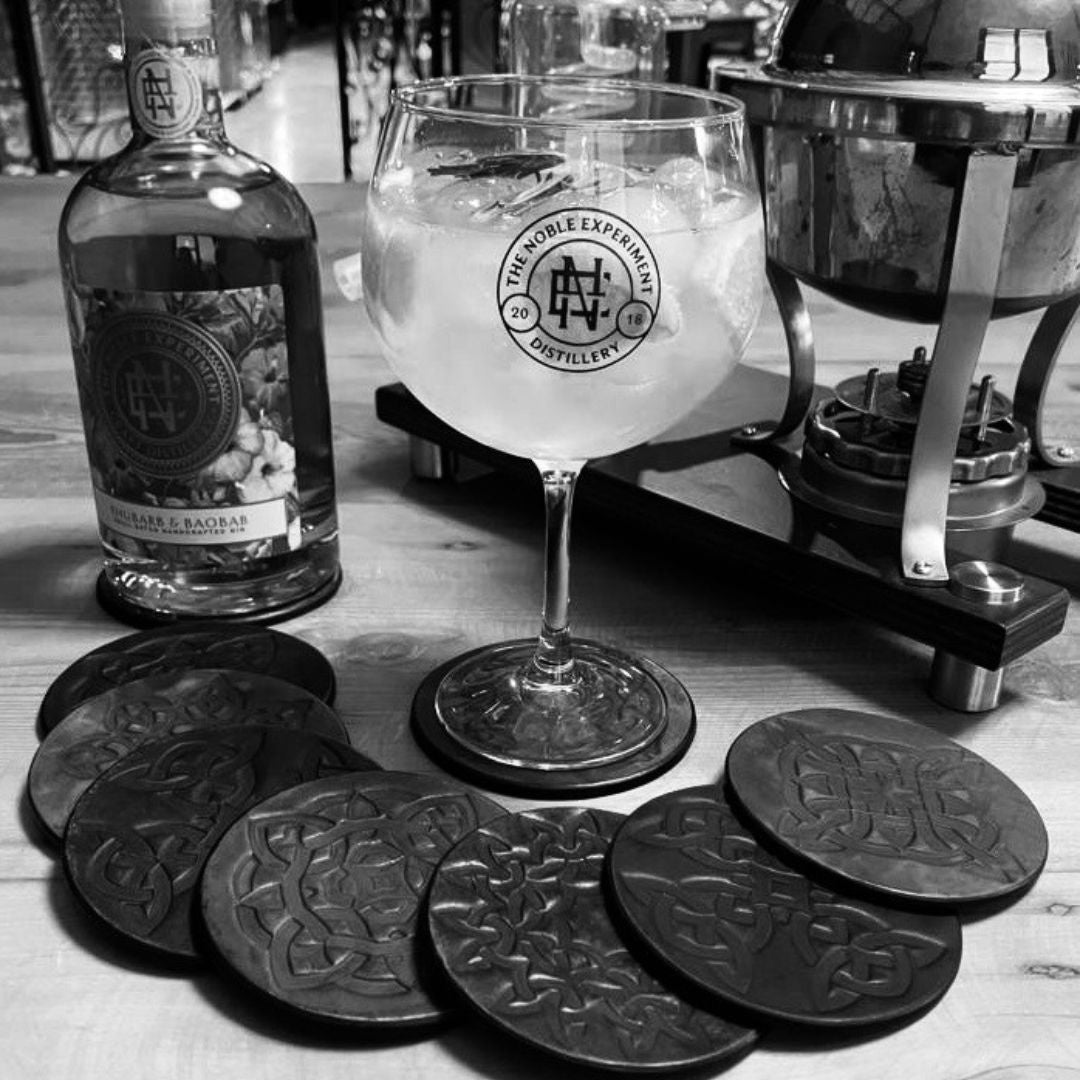 Debossed Celtic Leather Coasters