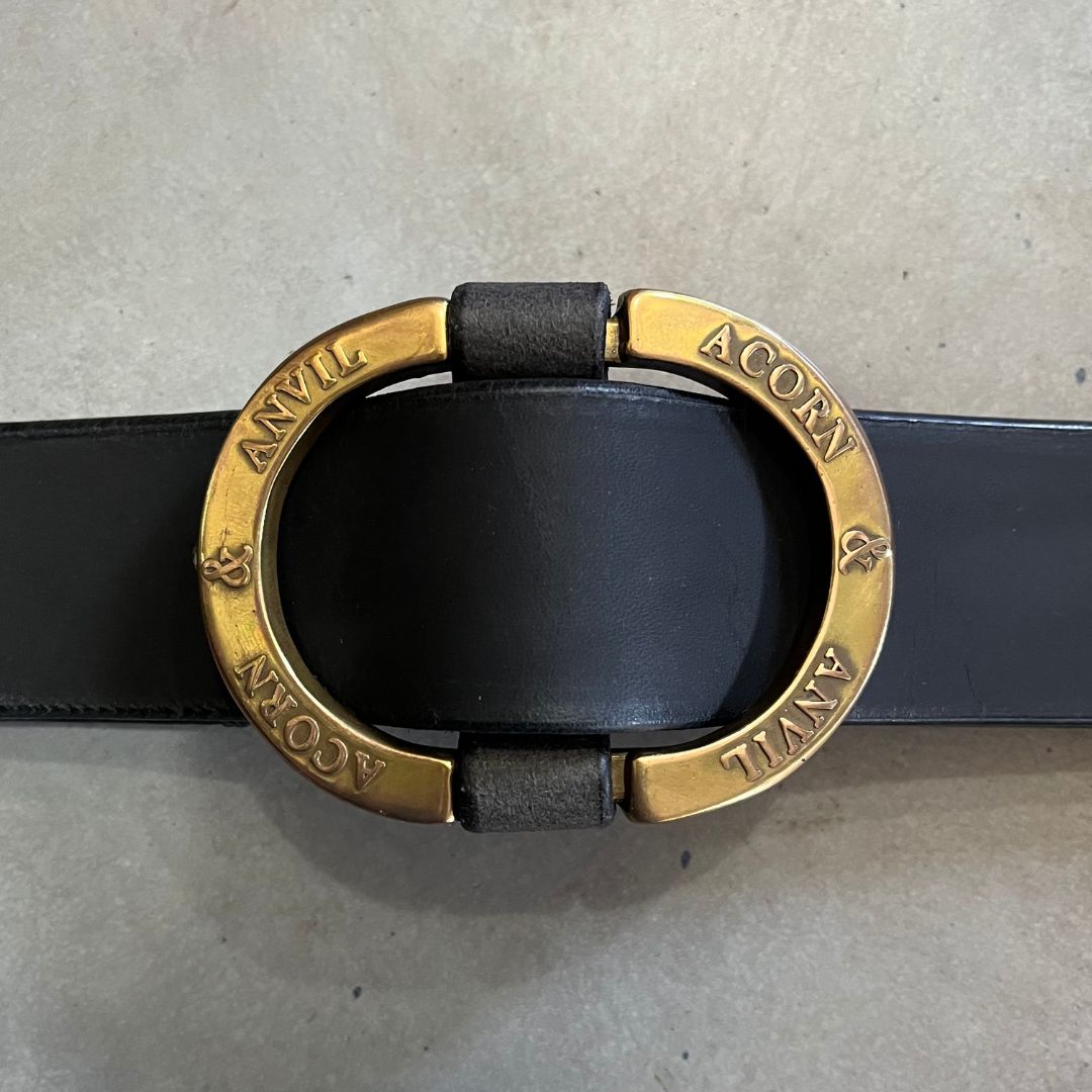 Leather Ring Belt